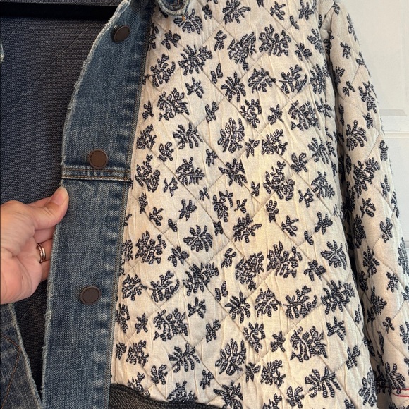 Free People Ditsy Denim Jacket - Picture 4 of 6